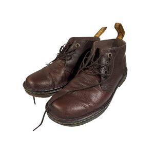 Dr. Martens Sussex Bear Track Chukka Brown Leather Boots Shoes 8M Men